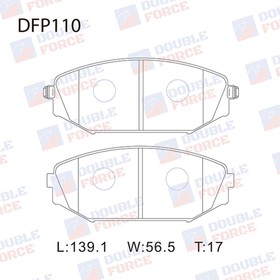 Колодки тормозные дисковые Double Force DFP110 7659488