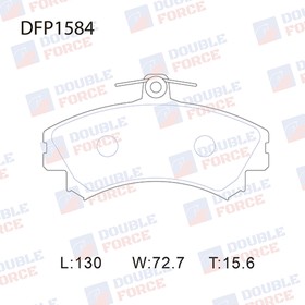 Колодки тормозные дисковые Double Force DFP1584 7659498