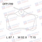 Колодки тормозные дисковые Double Force DFP1799 7659507 - фото 108007