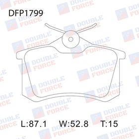 Колодки тормозные дисковые Double Force DFP1799 7659507