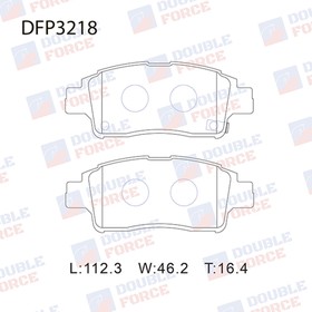 Колодки тормозные дисковые Double Force DFP3218 7659515