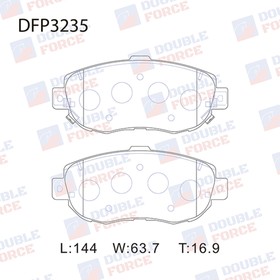 Колодки тормозные дисковые Double Force DFP3235 7659518