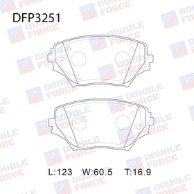 Колодки тормозные дисковые Double Force DFP3251 7659522