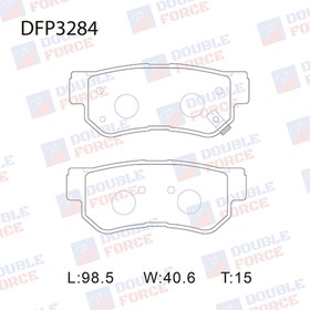 Колодки тормозные дисковые Double Force DFP3284 7659525