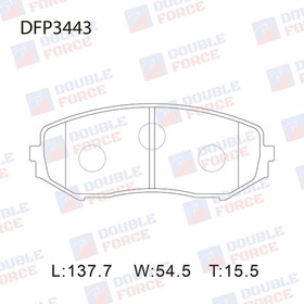 Колодки тормозные дисковые Double Force DFP3443 7659550
