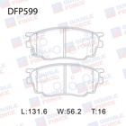 Колодки тормозные дисковые Double Force DFP599 7659563 - фото 108021