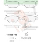 Дисковые тормозные колодки R BRAKE RB1363-702 7659622 - фото 108027