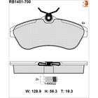 Дисковые тормозные колодки R BRAKE RB1450-700 7659636 - фото 108028