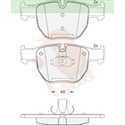 Дисковые тормозные колодки R BRAKE RB1574 7659650 - фото 108031