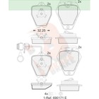 Дисковые тормозные колодки R BRAKE RB1691 7659681 - фото 108035