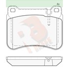 Дисковые тормозные колодки R BRAKE RB1769 7659697 - фото 108040