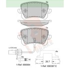 Дисковые тормозные колодки R BRAKE RB1857-203 7659724 - фото 108044