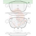 Дисковые тормозные колодки R BRAKE RB1866 7659729 - фото 108046