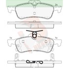 Дисковые тормозные колодки R BRAKE RB1878 7659734 - фото 108050