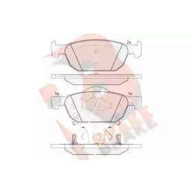 Дисковые тормозные колодки R BRAKE RB1893 7659742