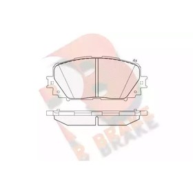 Дисковые тормозные колодки R BRAKE RB1898 7659744