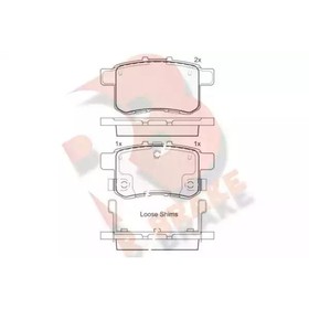 Дисковые тормозные колодки R BRAKE RB1907 7659748