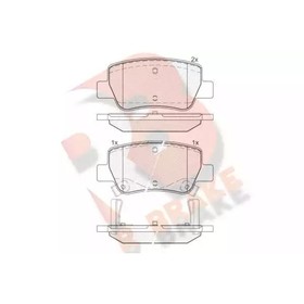Дисковые тормозные колодки R BRAKE RB1916 7659750