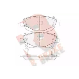 Дисковые тормозные колодки R BRAKE RB1944 7659762