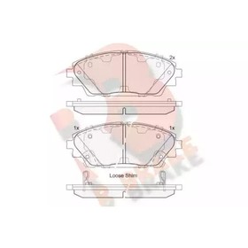 Дисковые тормозные колодки R BRAKE RB2171 7659810