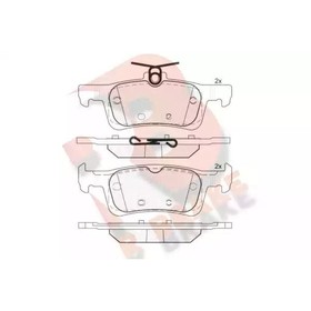 Дисковые тормозные колодки R BRAKE RB2174 7659811