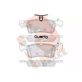 Дисковые тормозные колодки R BRAKE RB2174-208 7659812