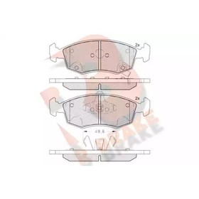 Дисковые тормозные колодки R BRAKE RB2225 7659828