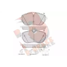 Дисковые тормозные колодки R BRAKE RB2227 7659829