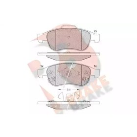 Дисковые тормозные колодки R BRAKE RB2228 7659830