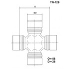 Крестовина карданного вала TOYO TN-129 7659965 - фото 108162