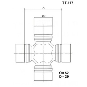 Крестовина карданного вала TOYO TT-117 7659970