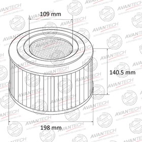 Фильтр воздушный Avantech AF0145 7660392