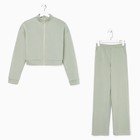 Костюм женский (джемпер и брюки) MIST, р. 48-50, хаки - фото 800938103