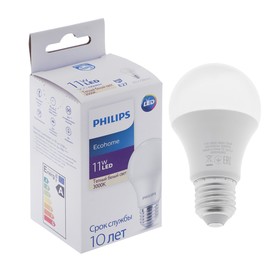 {{photo.Alt || photo.Description || 'Лампа светодиодная Philips Ecohome Bulb 830, E27, 11 Вт, 3000 К, 900 Лм, груша'}}