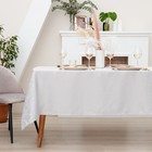 Скатерть Этель "Ветвь" цв.серебро, 142*220 +/-3 см, 115 ±10 гр,100% - фото 800707794