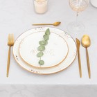 Скатерть Этель "Ветвь" цв.серебро, 142*220 +/-3 см, 115 ±10 гр,100% - фото 800707797