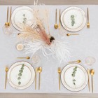 Скатерть Этель "Ветвь" цв.серебро, 142*220 +/-3 см, 115 ±10 гр,100% - фото 800707798