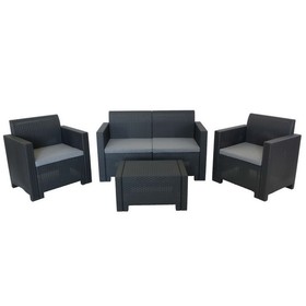 Комплект мебели "NEBRASKA 2 Set" (диван, 2 кресла и стол), белый