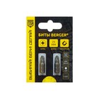 Биты магнитные BERGER BG2372, PZ3x25 мм, 2 шт., S2 7688480 Биты магнитные BERGER BG2372, PZ3x25 мм, 2 шт., S2 7688480