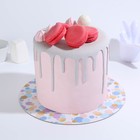 Подложка под торт усиленная «С Днём Рождения», 26 см, 2 мм 7352386