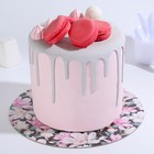 Подложка под торт усиленная «Цветы», 26 см, 2 мм 7352392