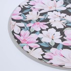 Подложка под торт усиленная «Цветы», 26 см, 2 мм 7352392