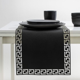 Дорожка на стол «Модерна» 30×90 см, цвет чёрный