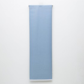 Штора рулонная «Нега», блэкаут, 120×180 см, цвет серо-голубой