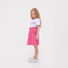 Юбка детская KAFTAN "Velvet", р. 30 (98-104), ярко-розовый - фото 107364576