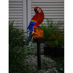 Фонарь садовый на солнечной батарее "Попугай Ара" 43 см, 5W, 1.2V, 1 LED, Т/БЕЛЫЙ