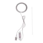 Фитосветильник светодиодный, 2 Вт, 5 В, в горшок, USB, мультиспектральный, 1 круг 7372926