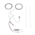 Фитосветильник светодиодный, 4 Вт, 5 В, в горшок, USB, полноспектральный, 2 круга 7372929