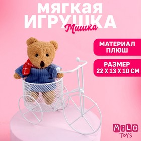 Мягкая игрушка «Весёлый мишка», 11 см., цвет МИКС в Донецке