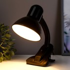 Лампа настольная Школьник на прищепке, шнур 0.9м 1х60Вт Е27 черный - фото 3280469 Лампа настольная Школьник на прищепке, шнур 0.9м 1х60Вт Е27 черный - фото 3280469